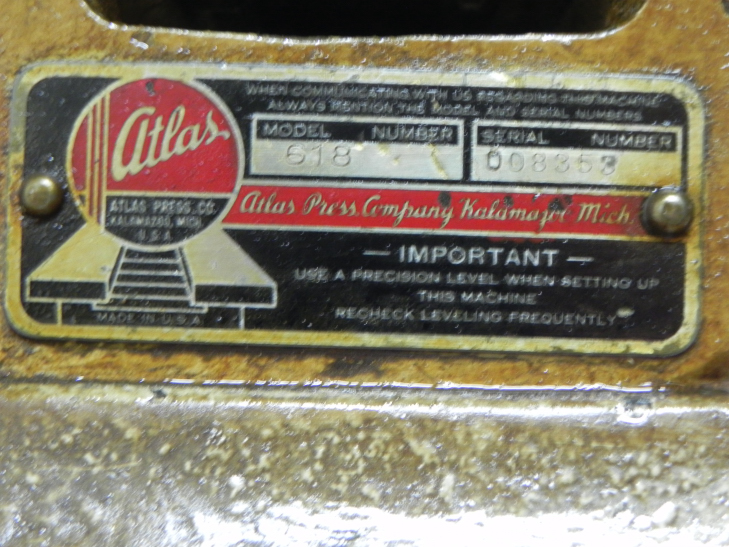 Atlas 618 Lathe